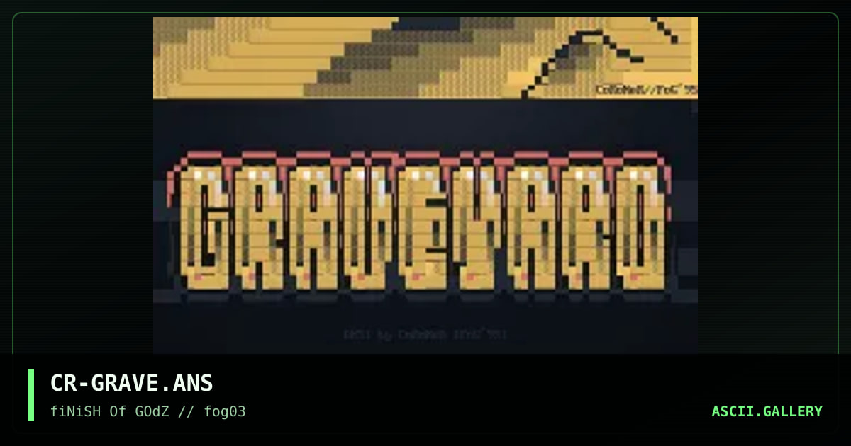 GraveYard, by coroner, 1995