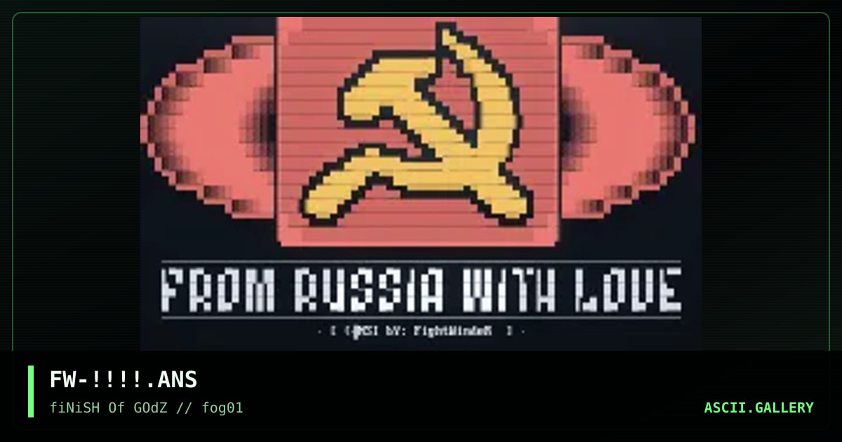 From RUSSiA With Love :)..., by fightwinder, 1995