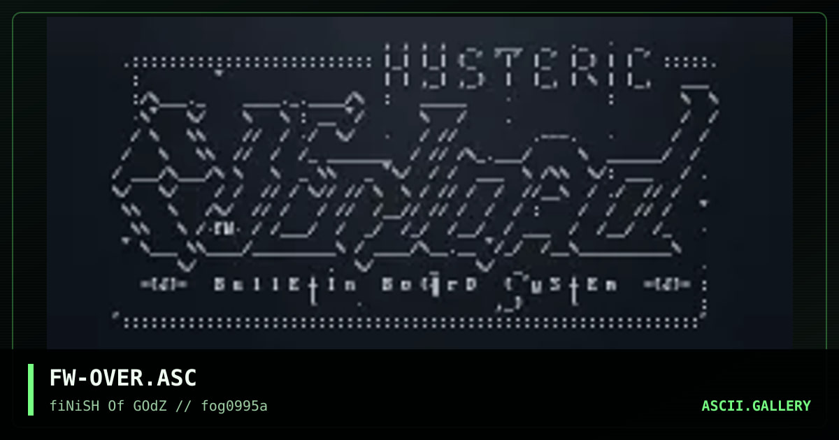Hysteric Overload ASKi..., by fightwinder, 1995