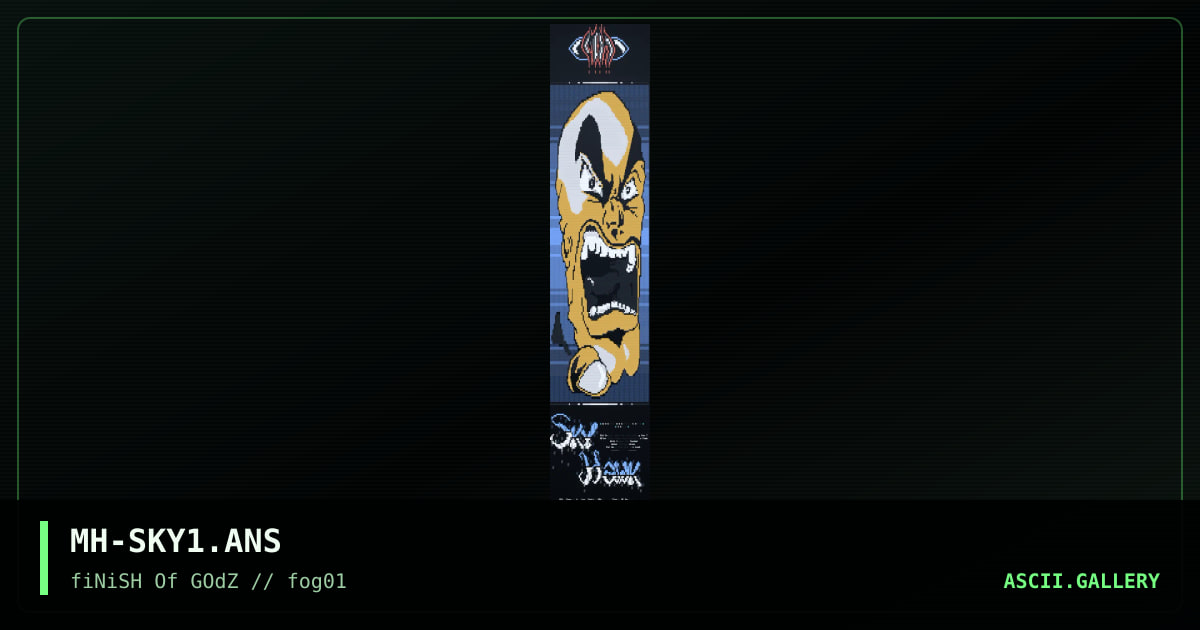 Just Da Man (Sky Hawk BBS), by mad hatter, 1995