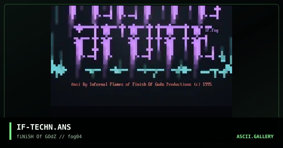 technodrome, by infernal flames, 1996
