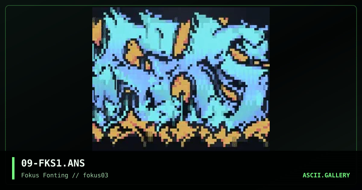 Fokus fonting, by fluor, 1999