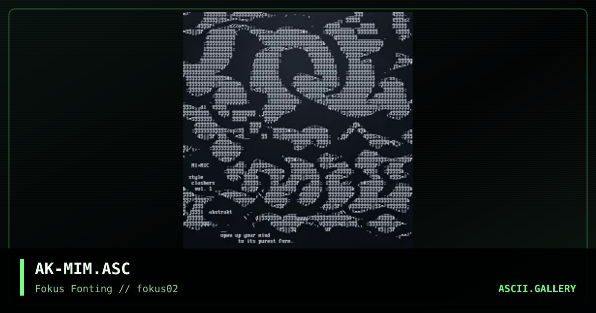Mimic, by abstrakt, 1999