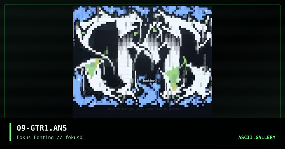 Gutter rocks!, by fluor, 1999