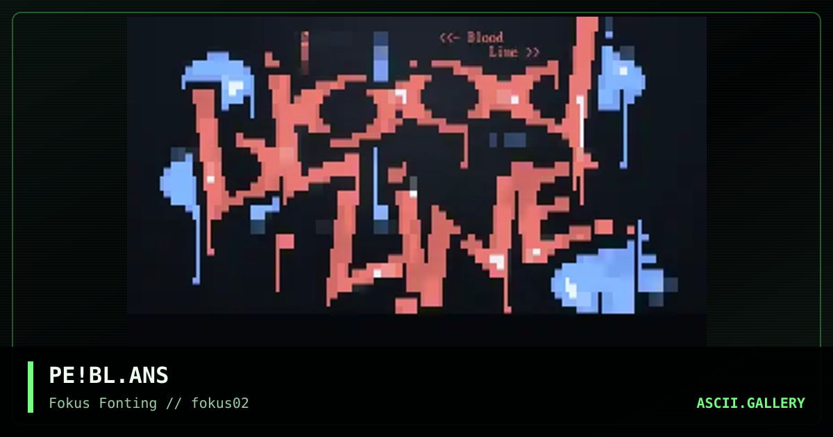 Bloodline, by phonyeye, 1999