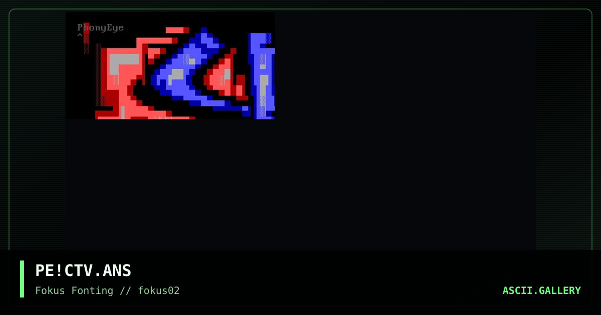 Color TV, by phonyeye, 1999