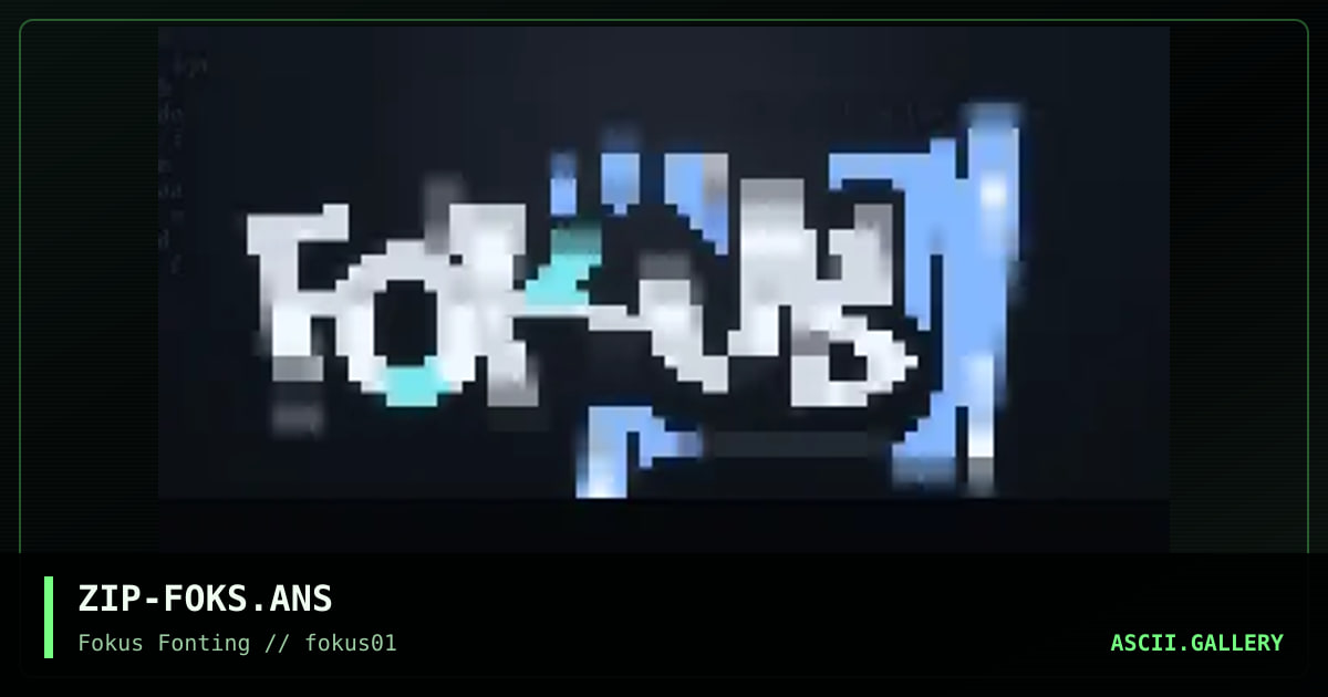 Fokus promotional, by zippy, 1999