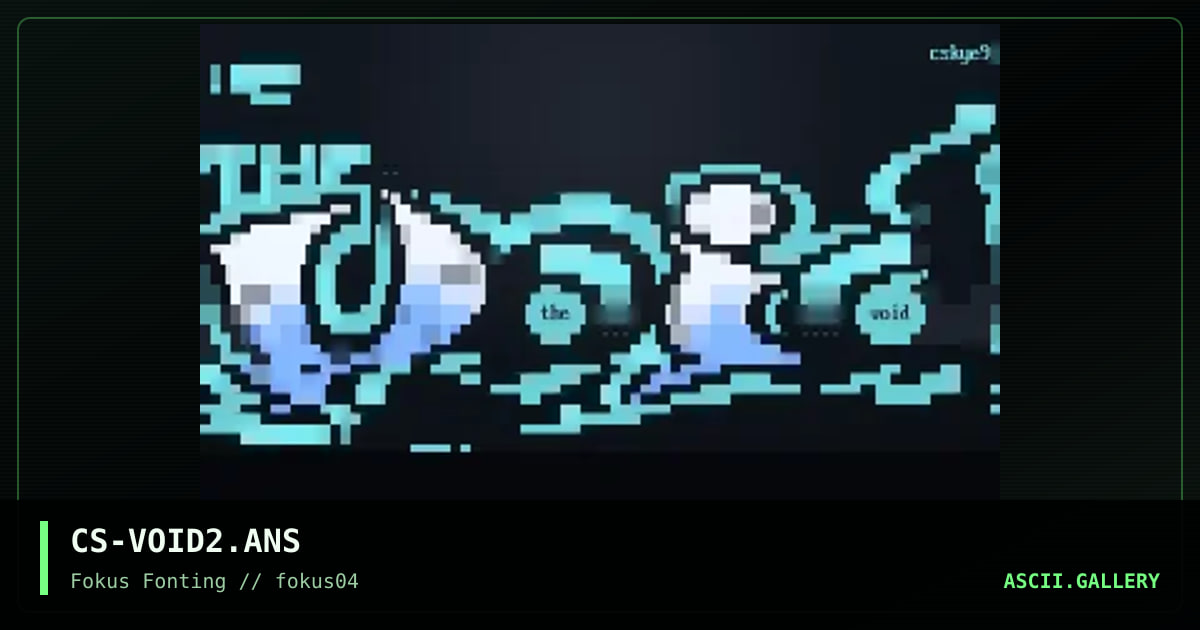 The Void, by crimson skye, 1999