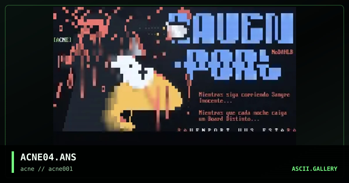 RaVeNPoRT BbS, by nomad x, holybone, 1996