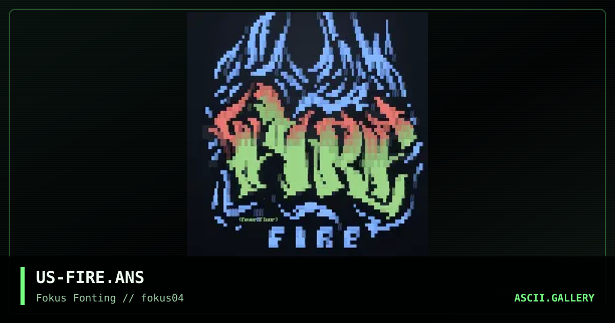 Fire combustion, by fever, fluor, 1999