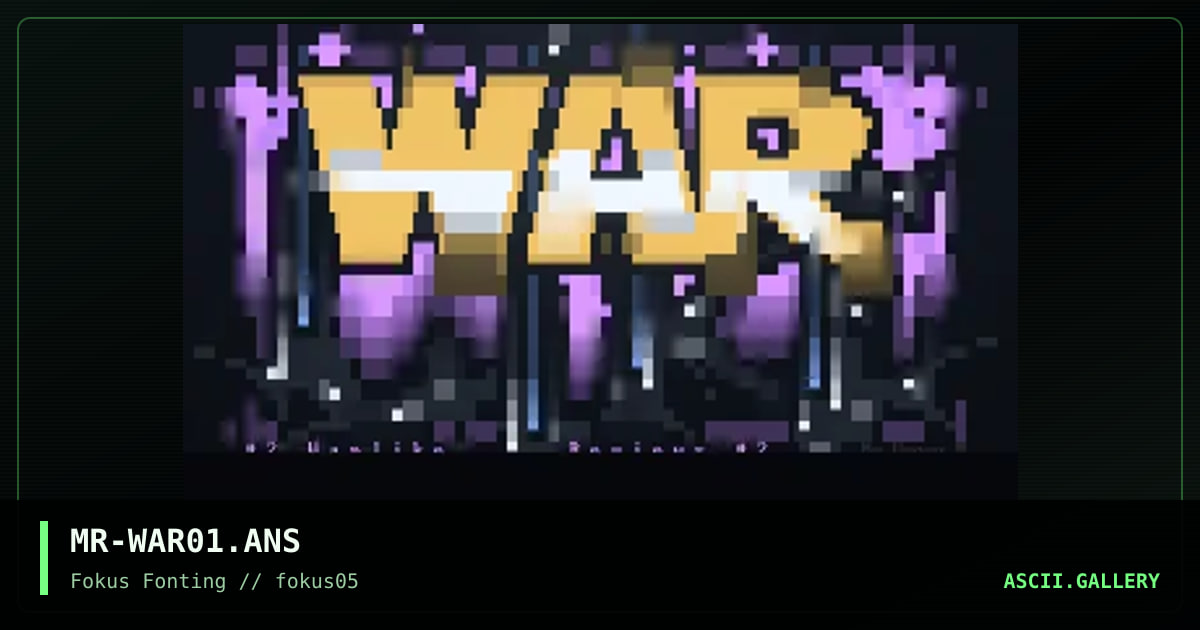 Warlike #2, by mr wrong, 1999