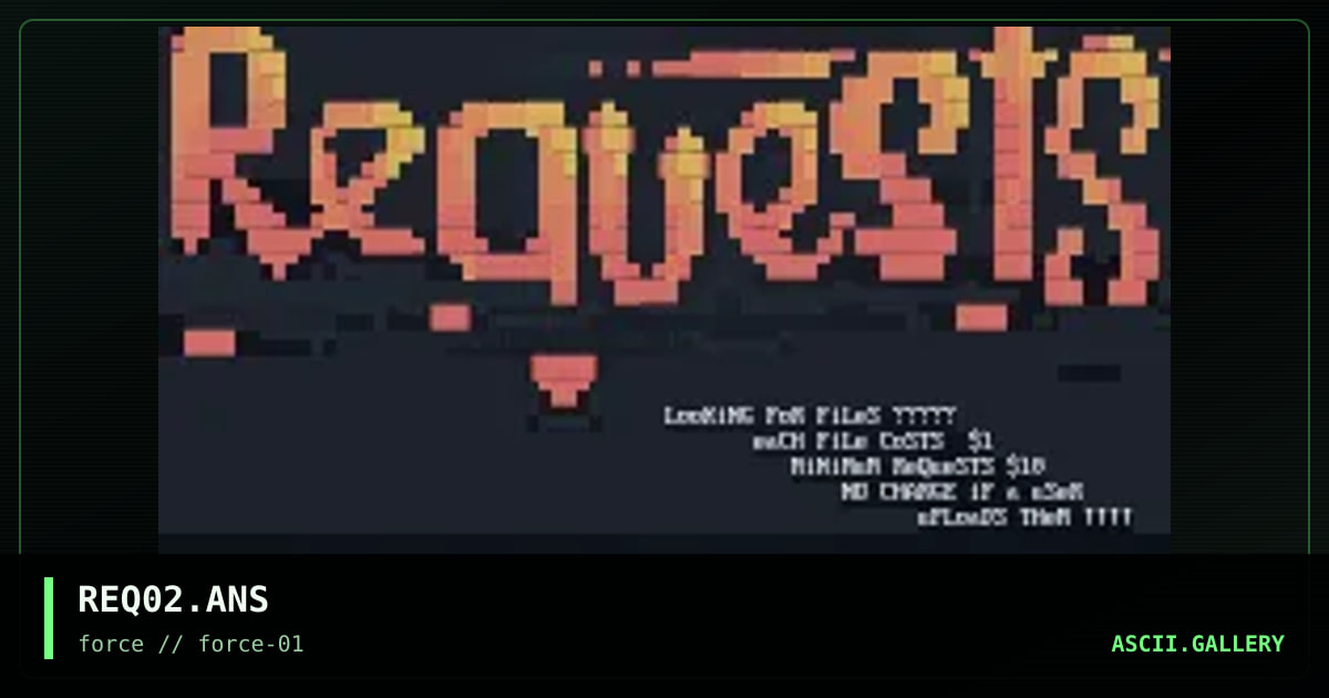 REQ02.ANS, by anubis, 1995