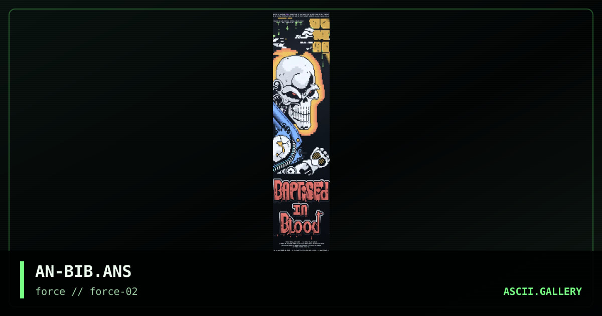 BaPTiSeD iN BLooD, by anubis, 1995