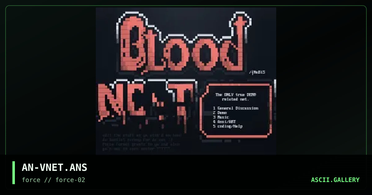 BLooD-NeT, by anubis, 1995