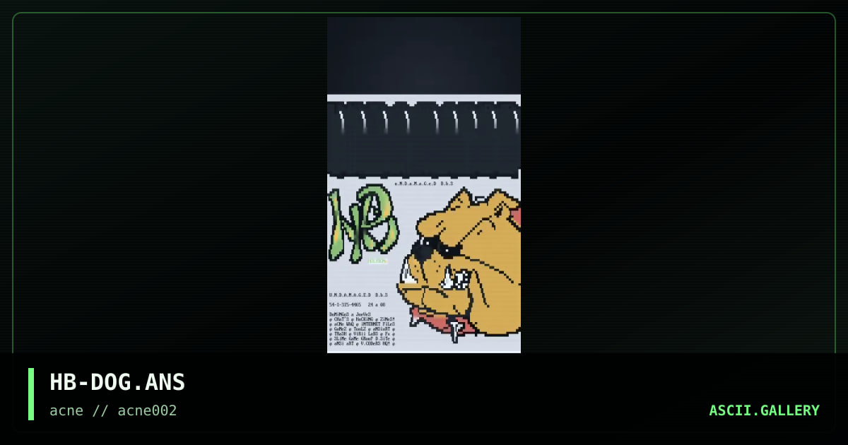 HB-DOG.ANS, by holybone, 1996