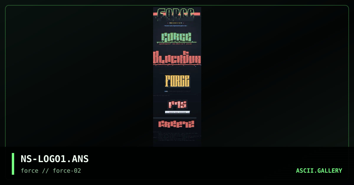 LoGo CLuSTeR, by netslider, 1995