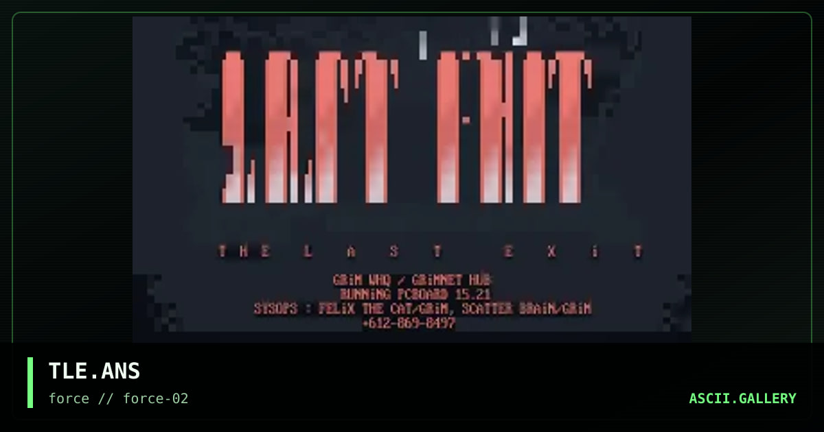 TLE.ANS, by homer j, 1995