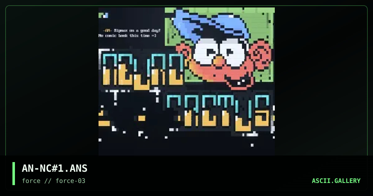NC Advert, by anubis, 1995
