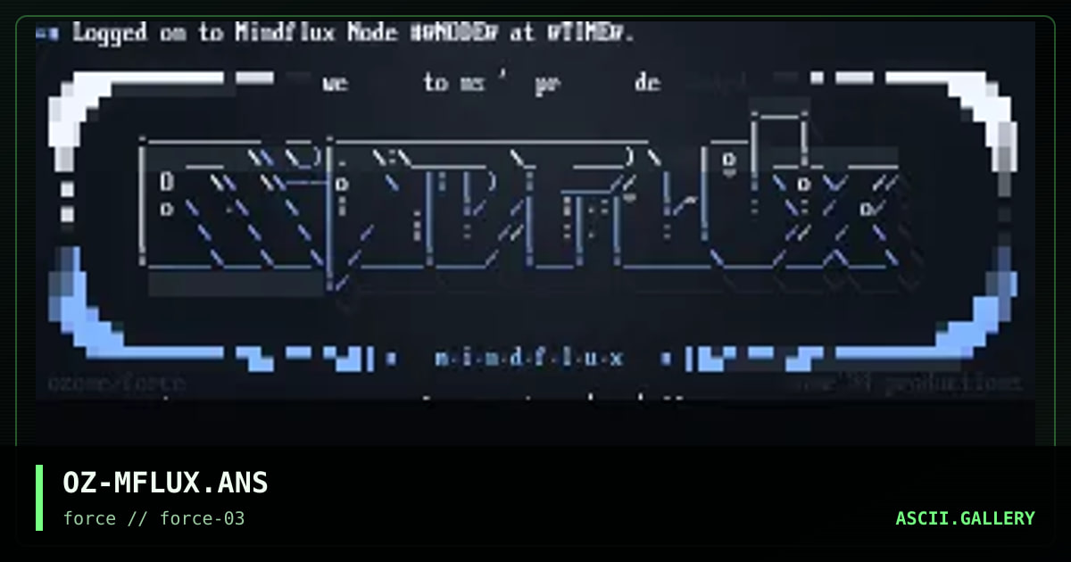 MindFlux, by ozone, 1995