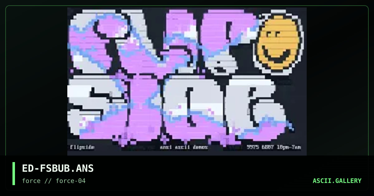 flipside bubble logo!, by edge, 1995
