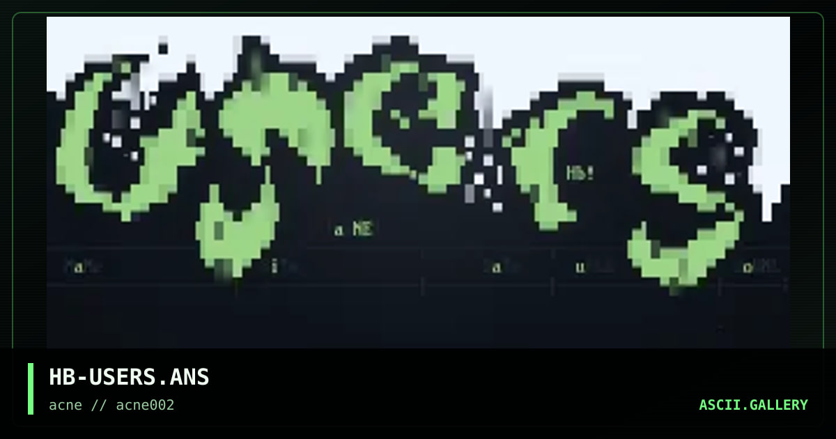 HB-USERS.ANS, by holybone, 1996