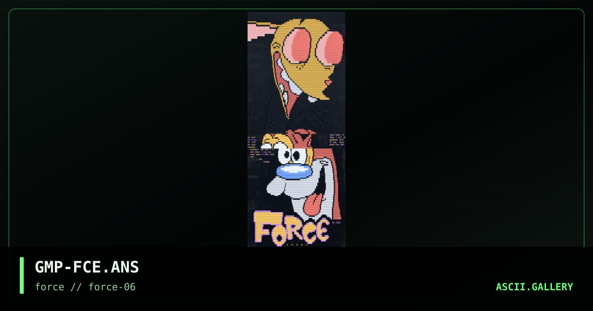 Ren&Stimpy fORCE Promo, by grump, 1996