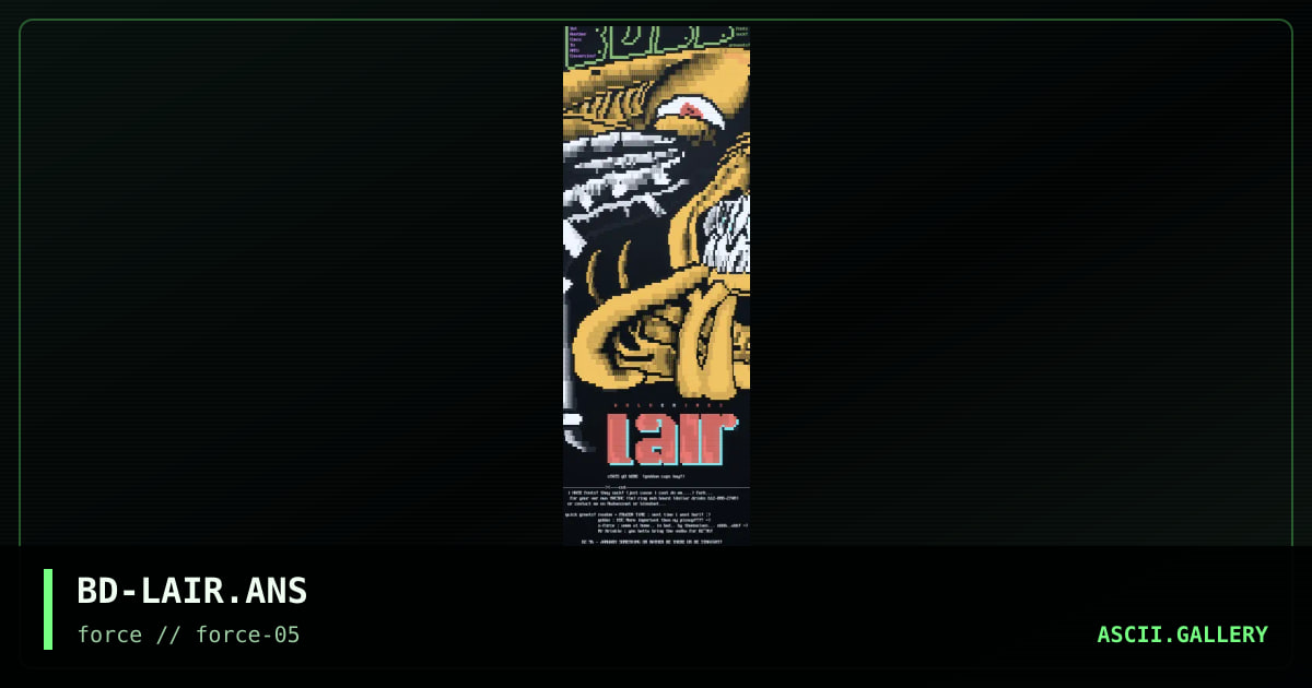 wolverines lair!, by budd, 1995