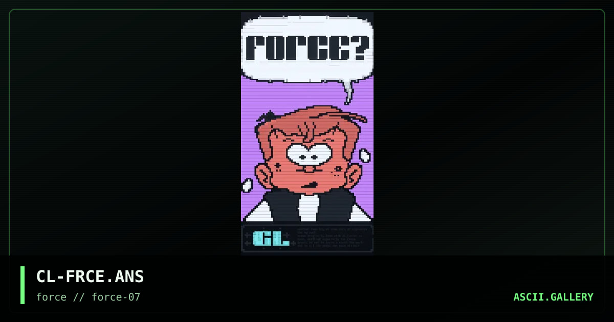 fORCE promo, by clarissa, 1996