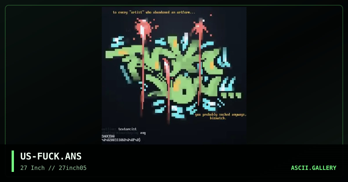 US-FUCK.ANS, by the textorcist, avenging angel, 2003