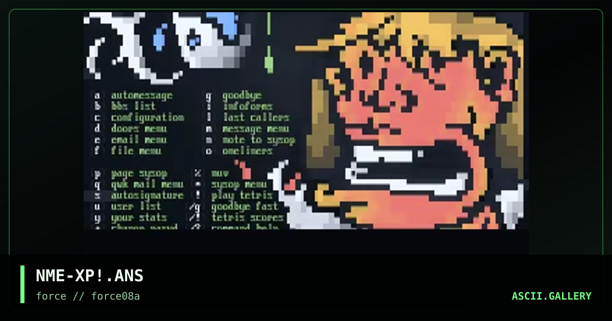 Xposed menu, by nme, 1996