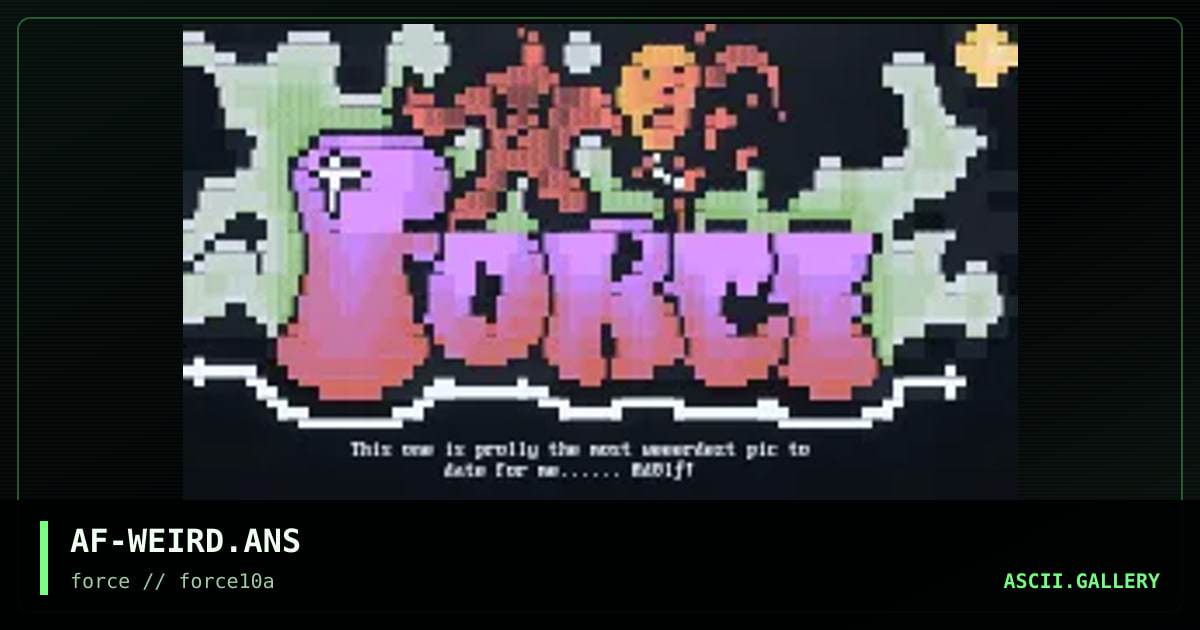 fORCE Logo, by adolf, 1996