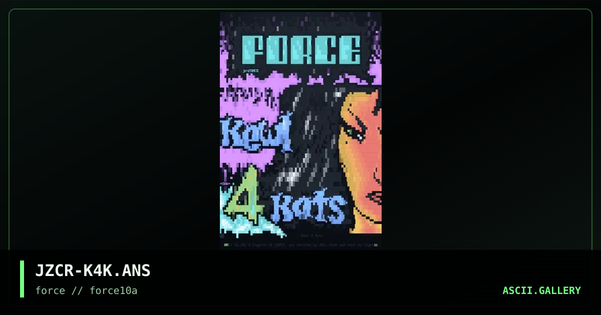 kEWl fOR kAtZ, by jez, cryptic, 1996