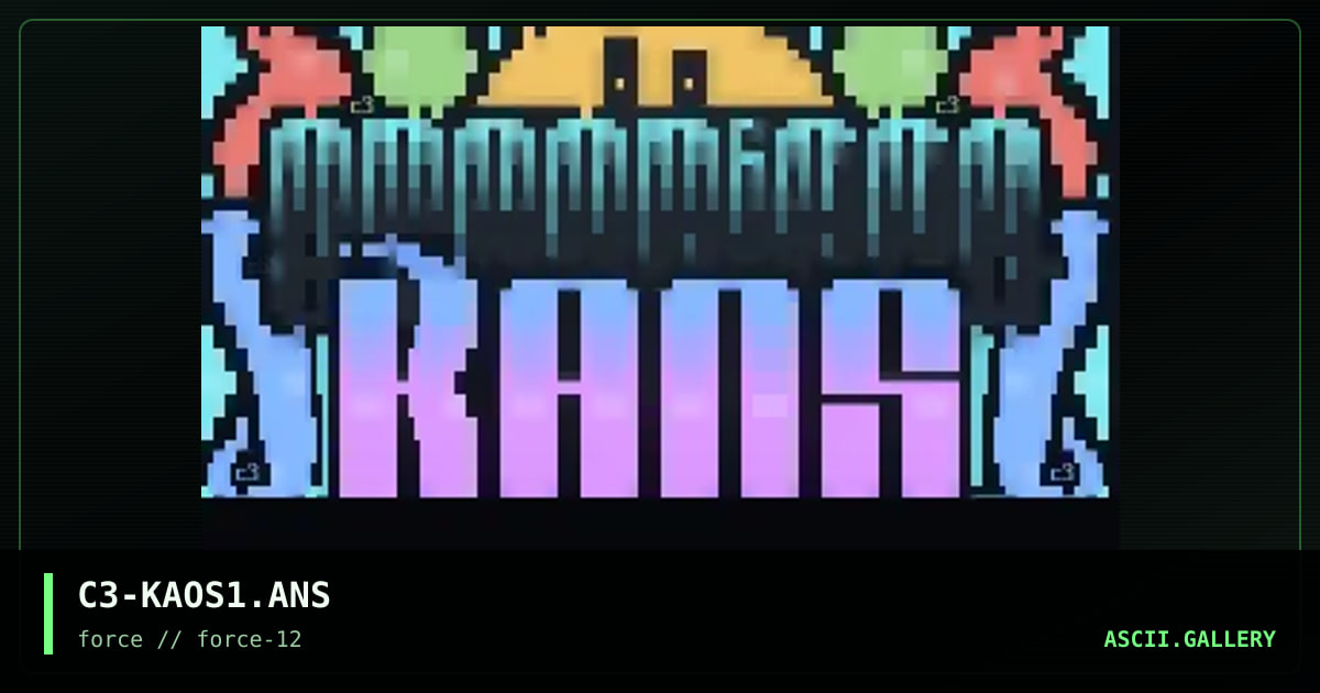 organised kaos (fixed), by criminal enigma, 1996