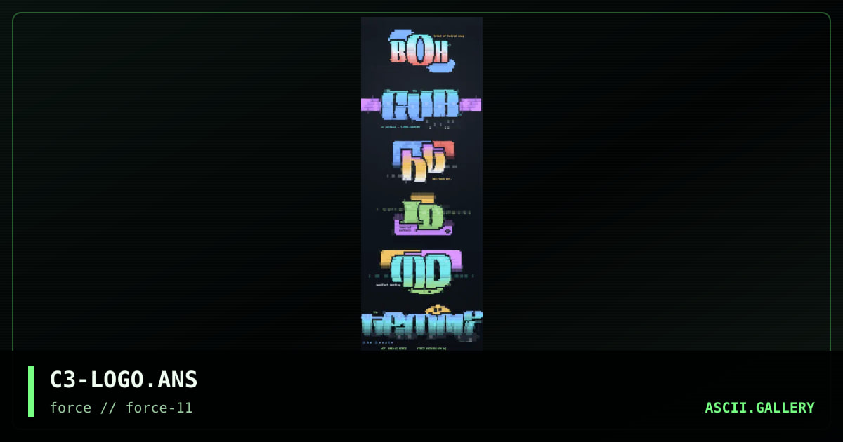 Logo Collection, by criminal enigma, 1996
