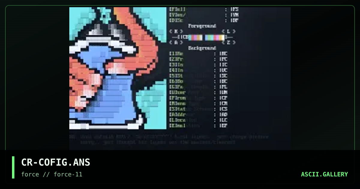 Obv2 Config Screen, by cryptic, 1996