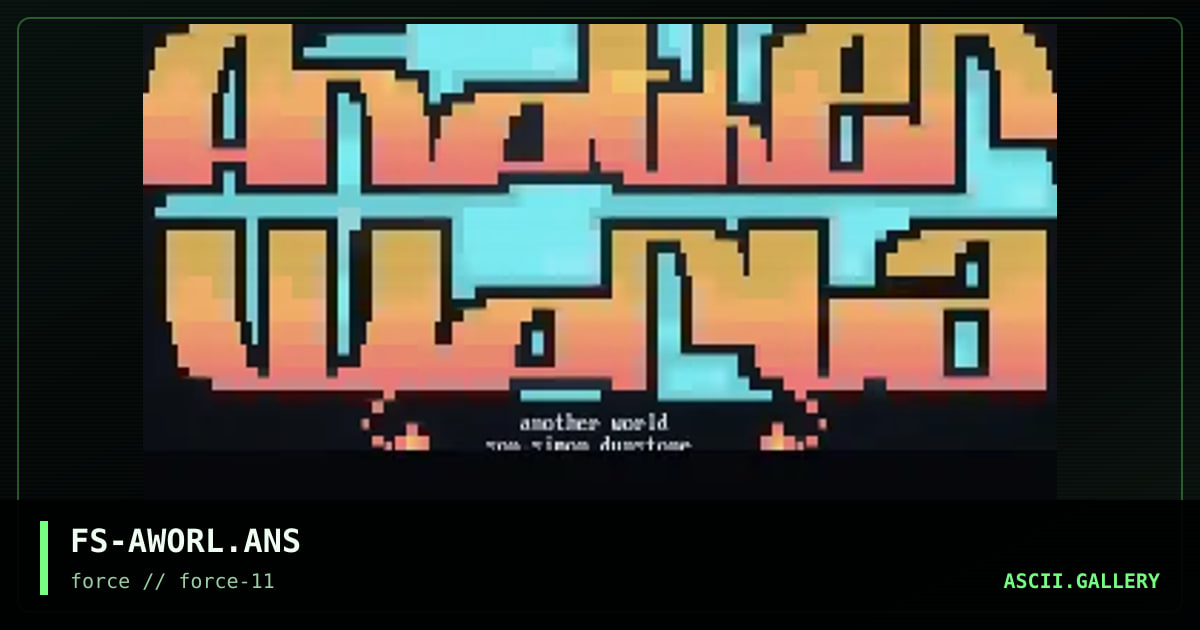 another world, by flipside, 1996