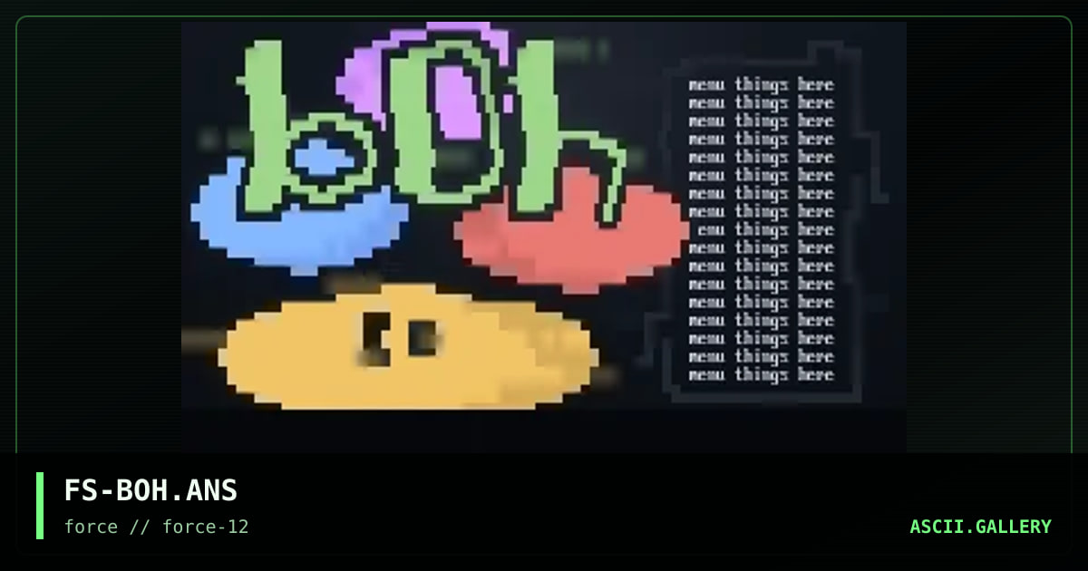 bOh!, by flipside, 1996