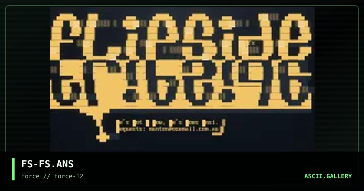 flipside logo, by flipside, 1996
