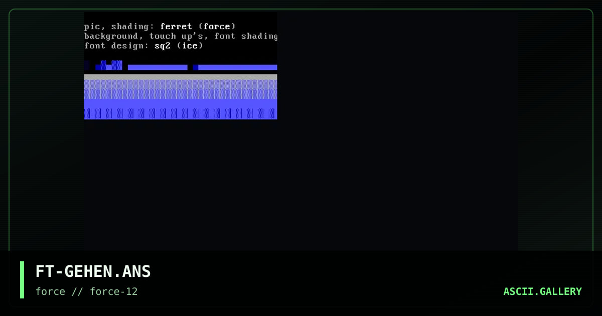Gehenna, by ferret, fruitcake, squidgalator2, 1996