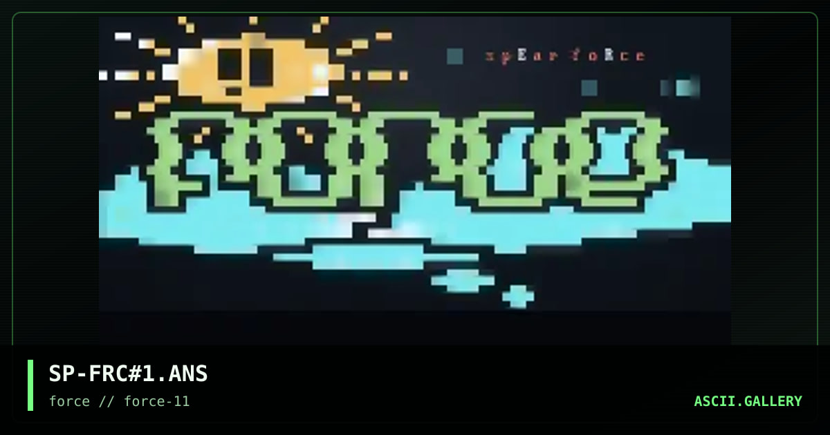 fORCE Promo, by spear, 1996