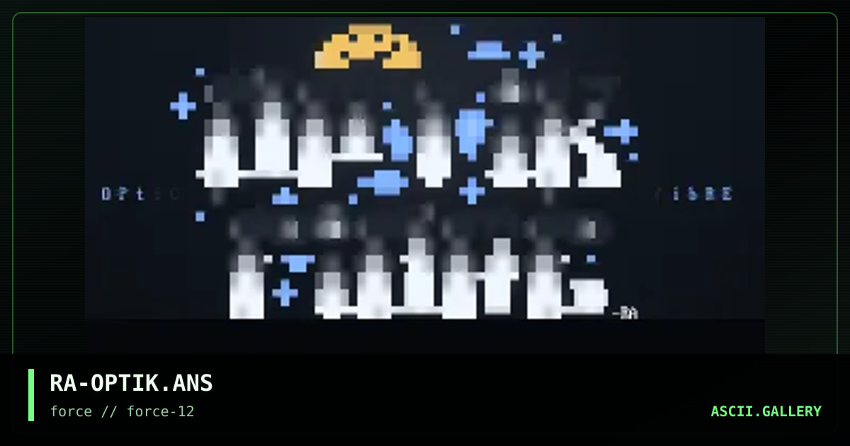 Optik Fibre, by rage, 1996