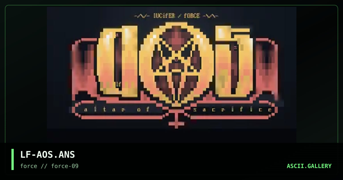 Aultar of Sacrifice, by lucifer-force, 1996