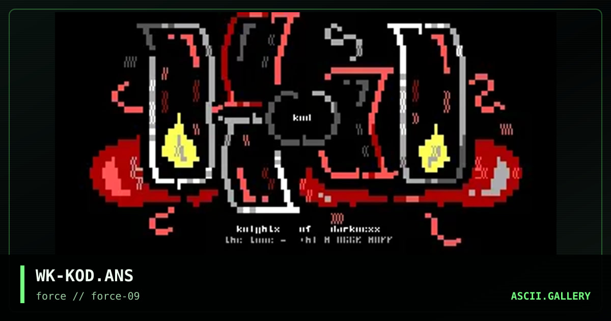 Knights of Darkness, by weeping killer, 1996