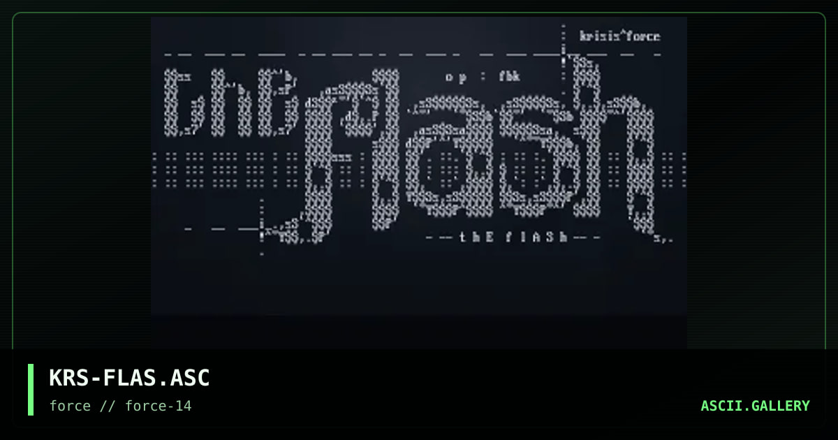 The Flash, by krisis, 1996