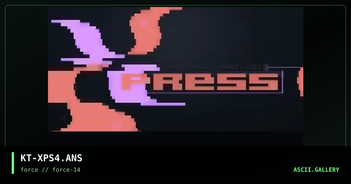 xPRESS MOddiNG #4, by kurrupt, 1996