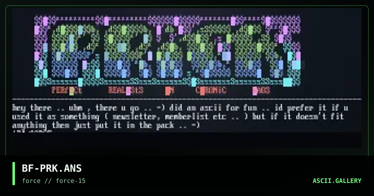 anscii 4 P.R.i.C.K HPA Mag, by black fire, 1997