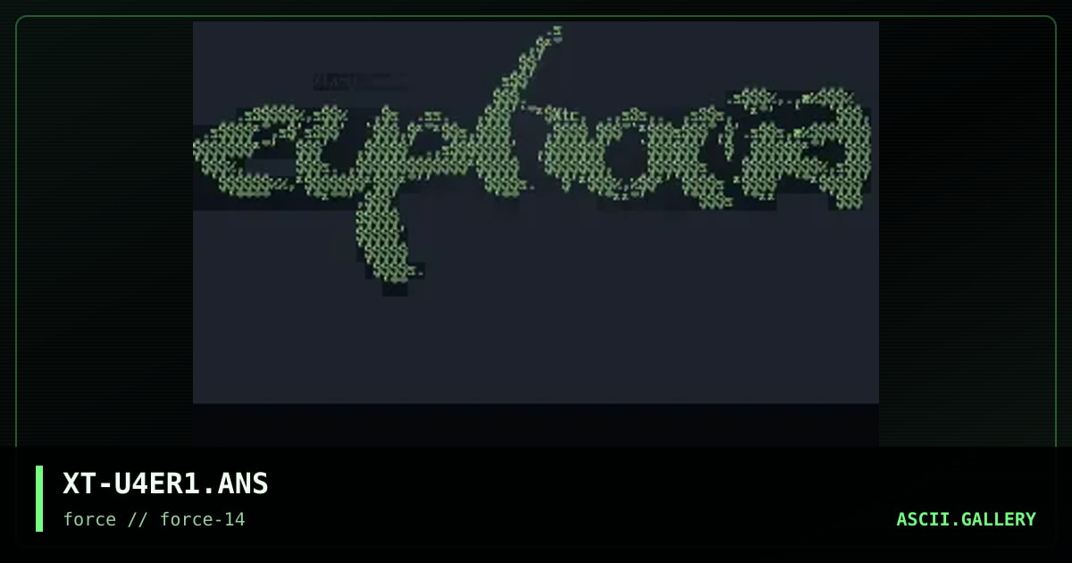 Euphoria, by xtasy, 1996