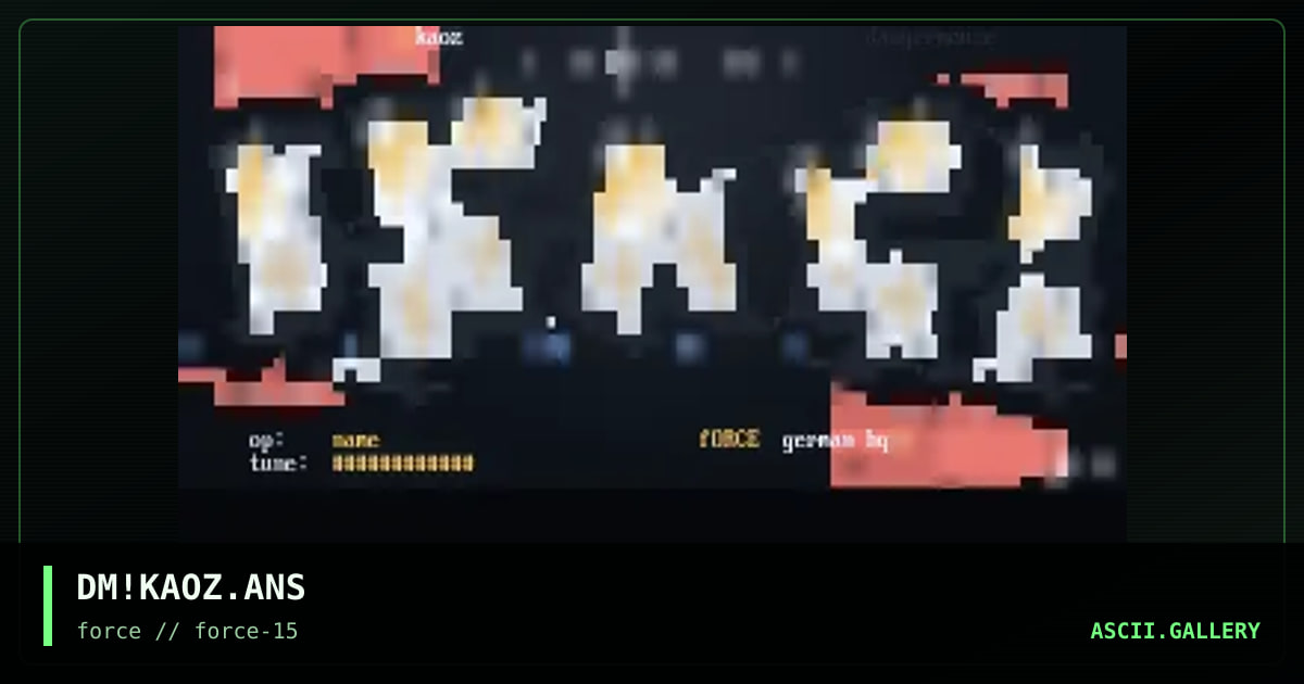 kaoz, by dangermouse, 1997