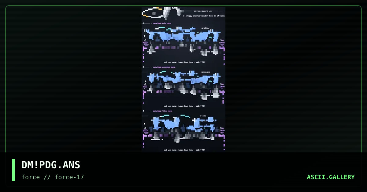 Prodigy Menu Set, by dangermouse, 1997