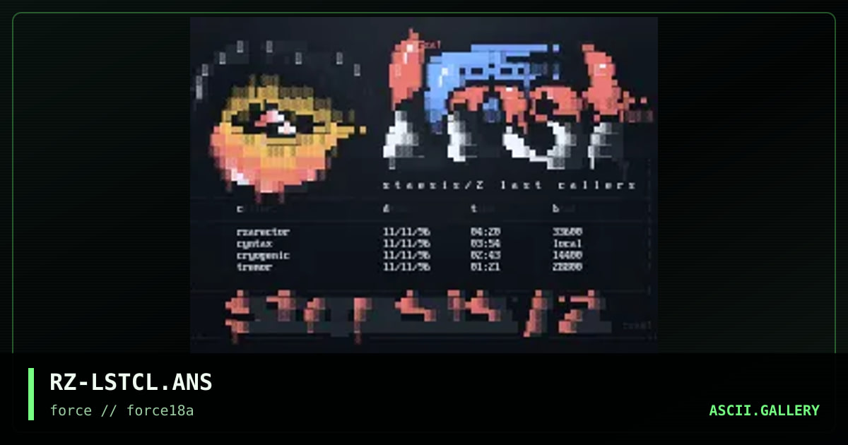 lASt CAllERZ, by rzarector, 1997